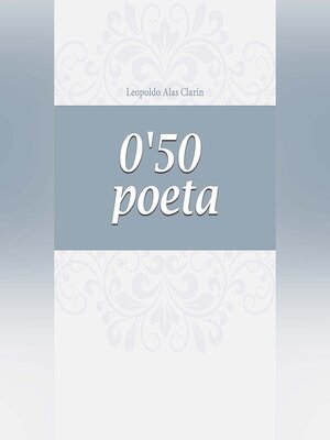 cover image of 0'50 poeta